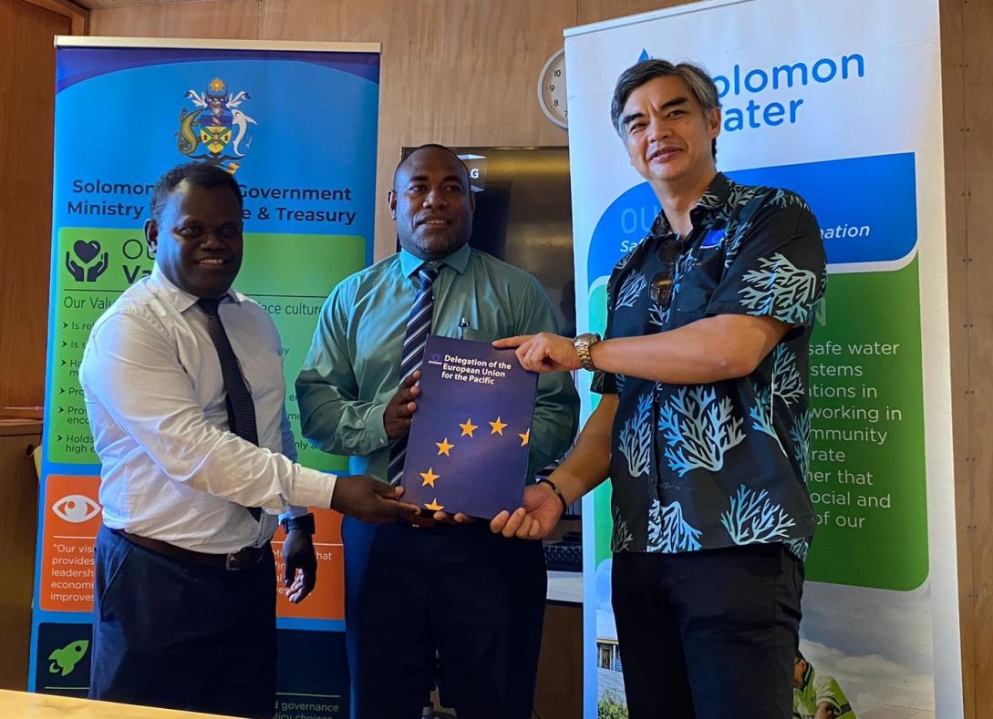 The European Union provides EUR 18 million to support Solomon Islands water infrastructure 