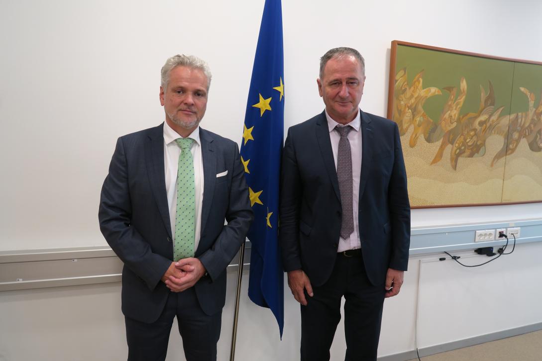 Ambassador Sattler and HJPC President Lagumdžija