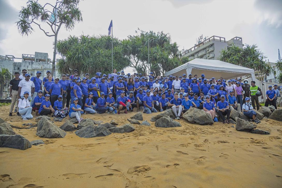 #EUBeachCleanup Sri Lanka Group photo