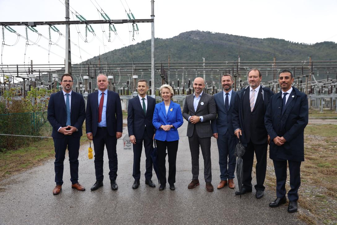 European Commission President von der Leyen visits EU-funded energy project in Podgorica