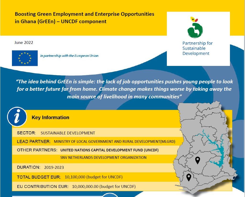 Boosting Green Employment and Enterprise Opportunities in Ghana (GrEEn) – SNV component