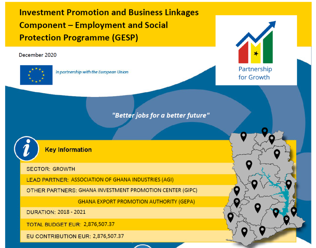 Investment Promotion and Business Linkages Component – Employment and Social Protection Programme (GESP)