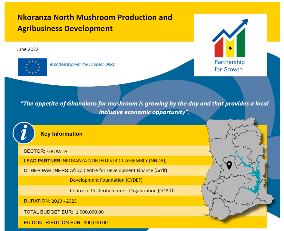Nkoranza North Mushroom Production and Agribusiness Development
