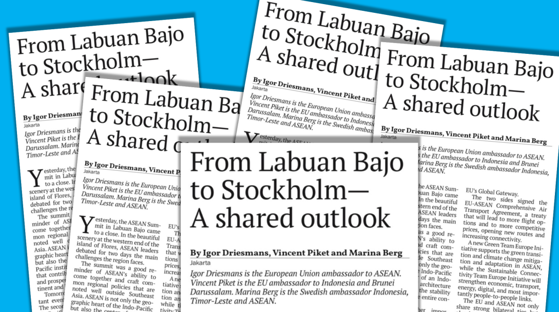 OpEd - From Labuan Bajo to Stockholm