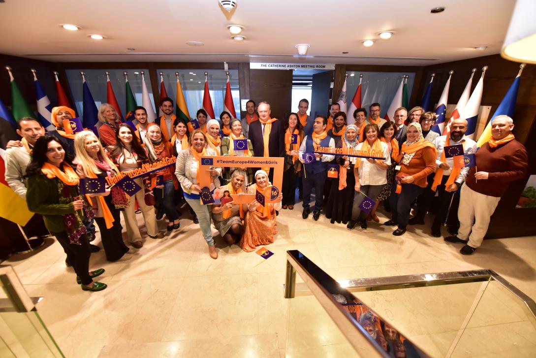 EU staff in Egypt stand for ending violence against women