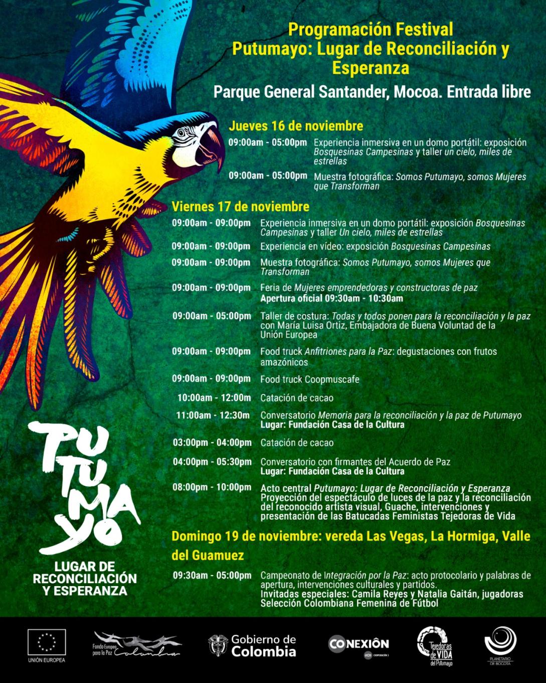 Evento Putumayo: lugar de Esperanza