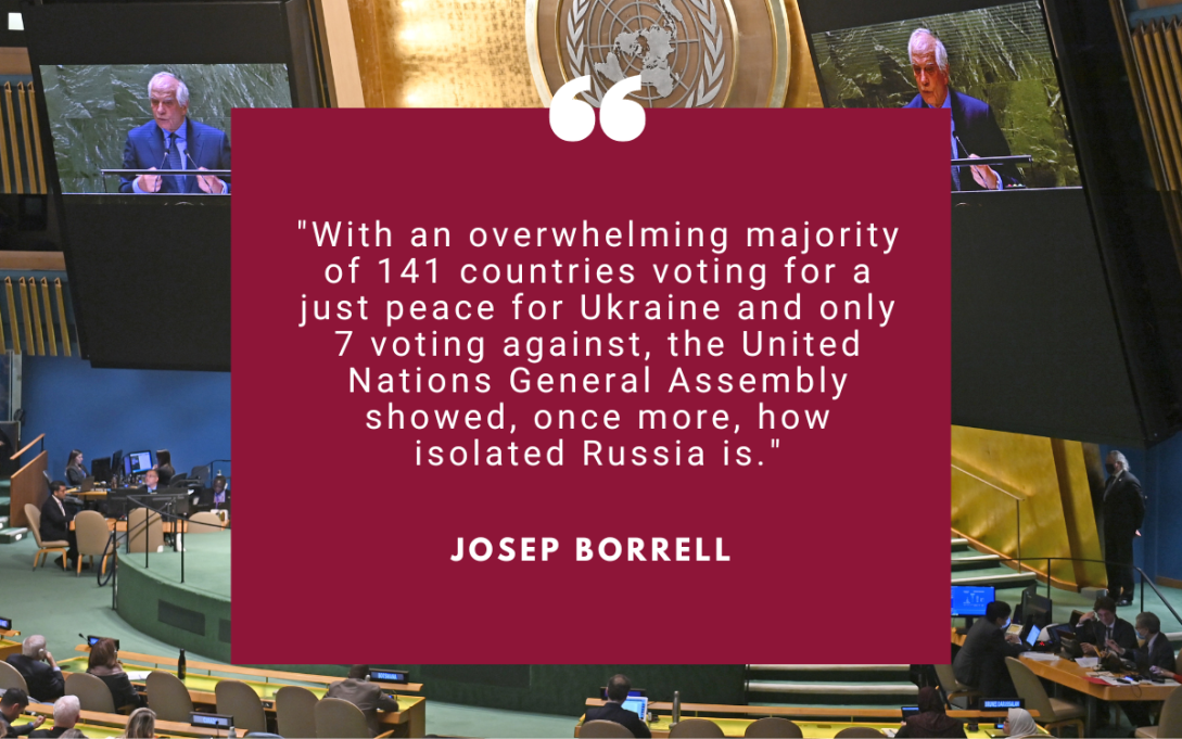 UN Speech by HP/VP Borrel