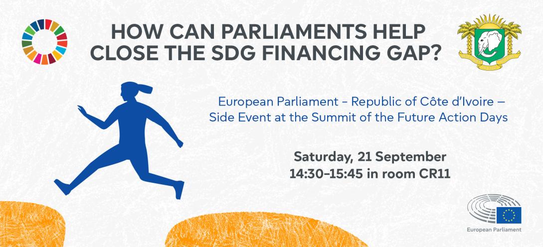 Event banner for How Can Parliaments Help Close the SDG Financing Gap