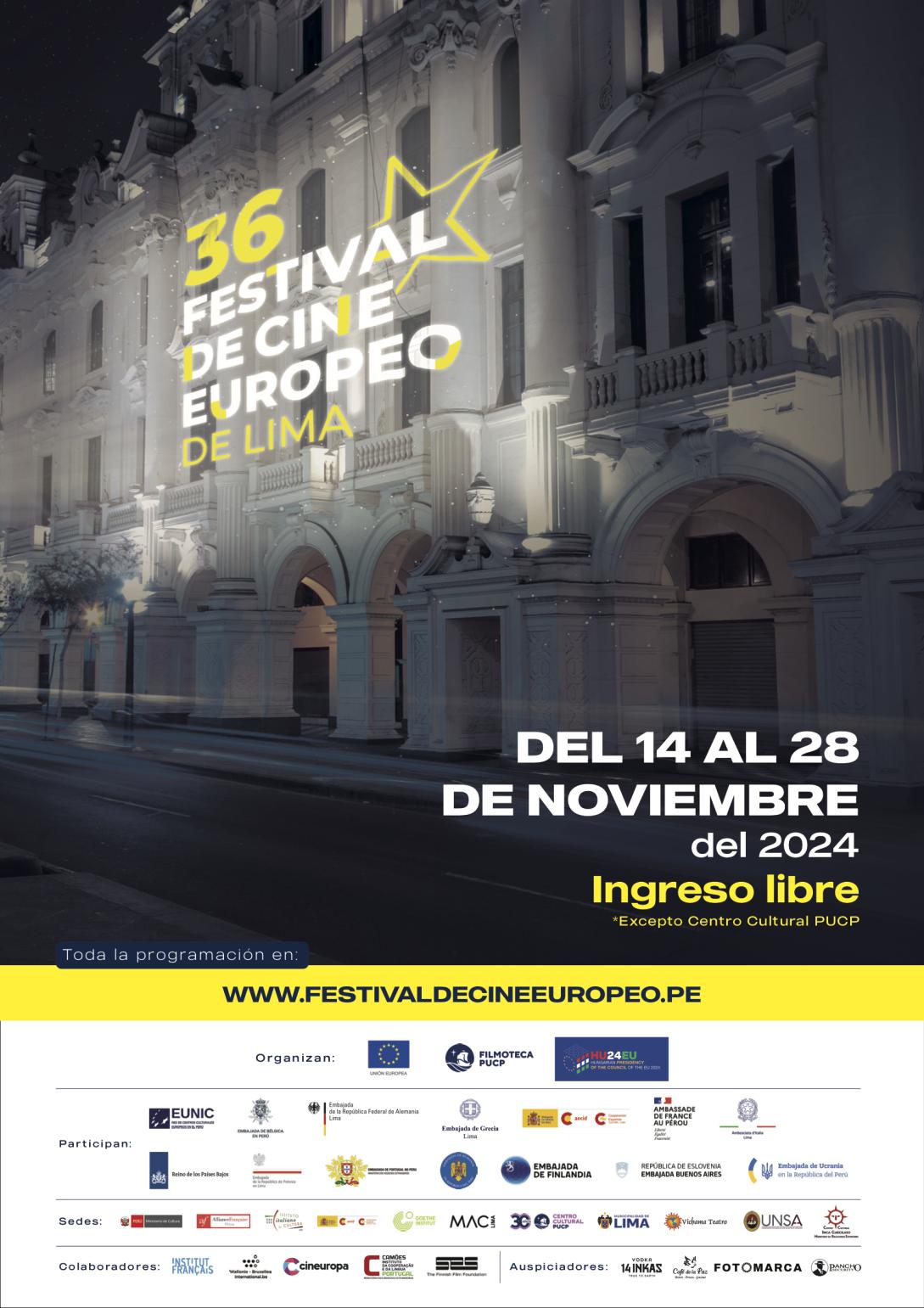 Afiche del Festival de Cine Europeo de Lima 36