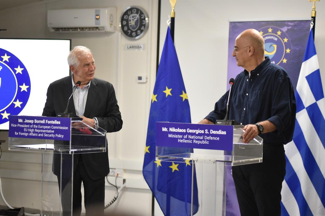 HR/VP visits Operation ASPIDES in Greece