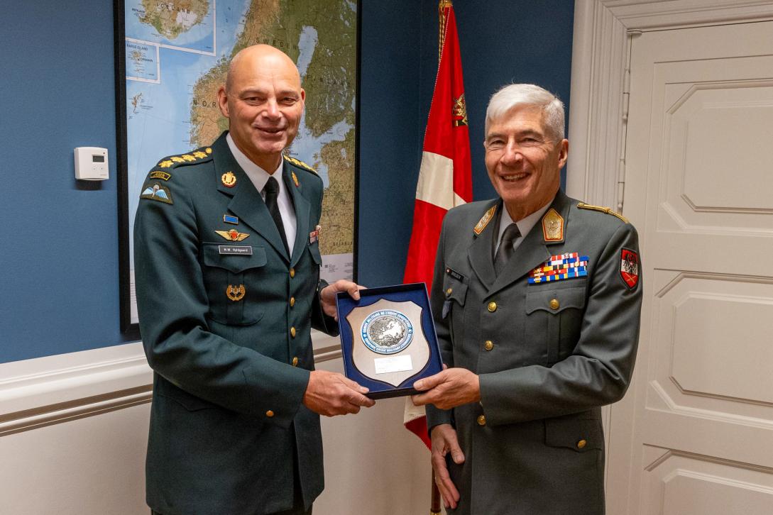 Picture during the visit of Chair General Brieger to Denmark