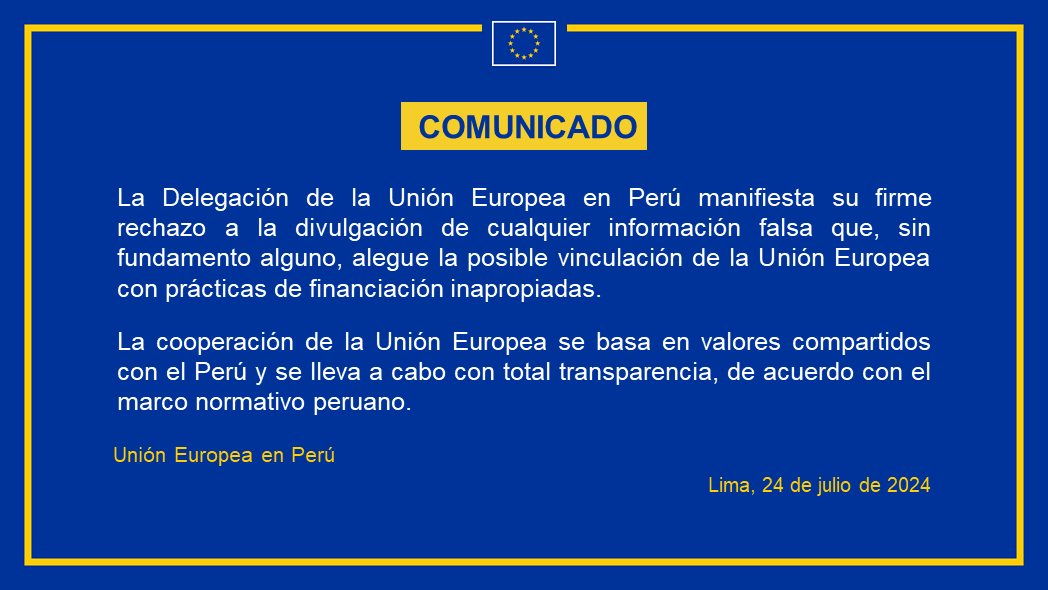 Comunicado UE en Perú 24-07