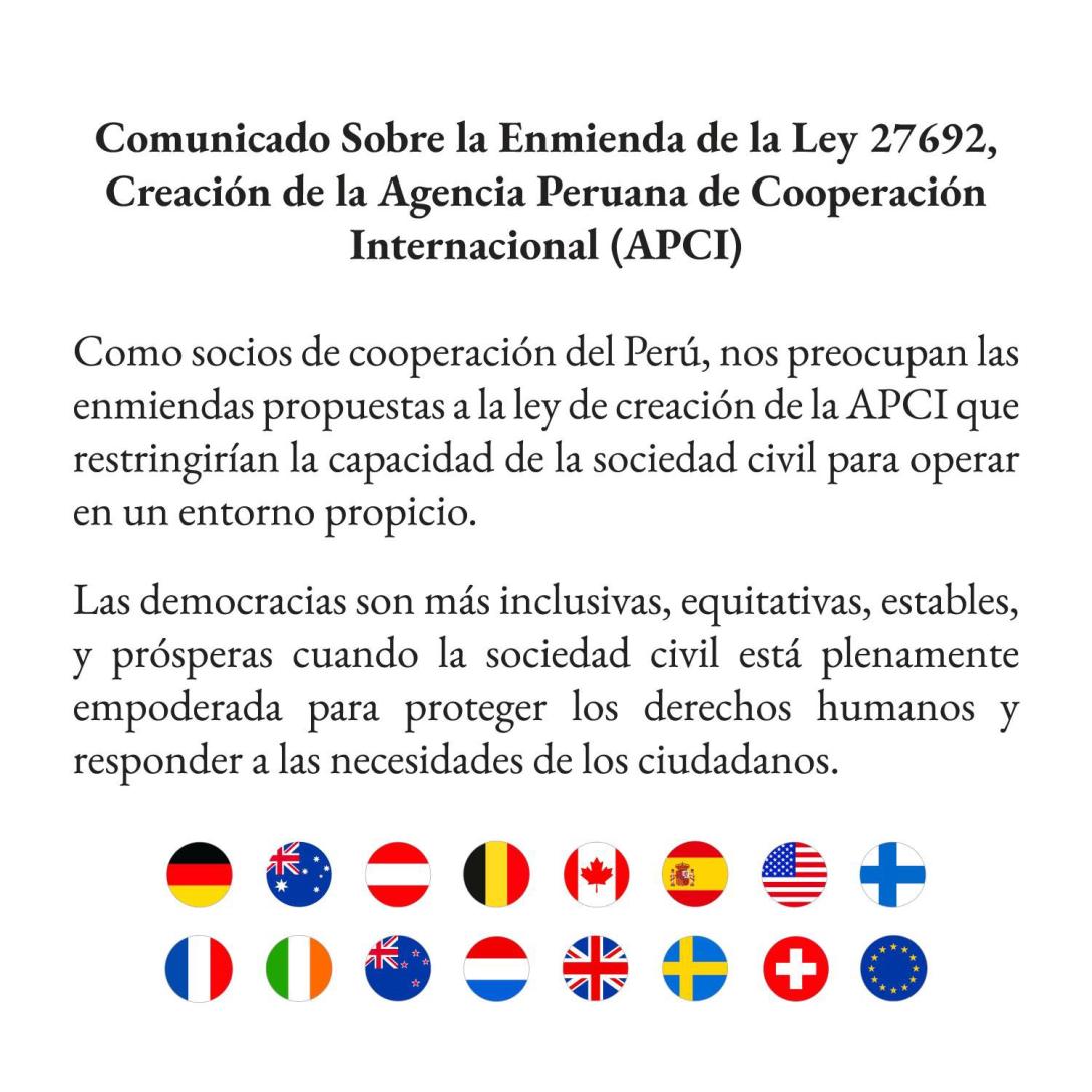 Statement APCI Perú