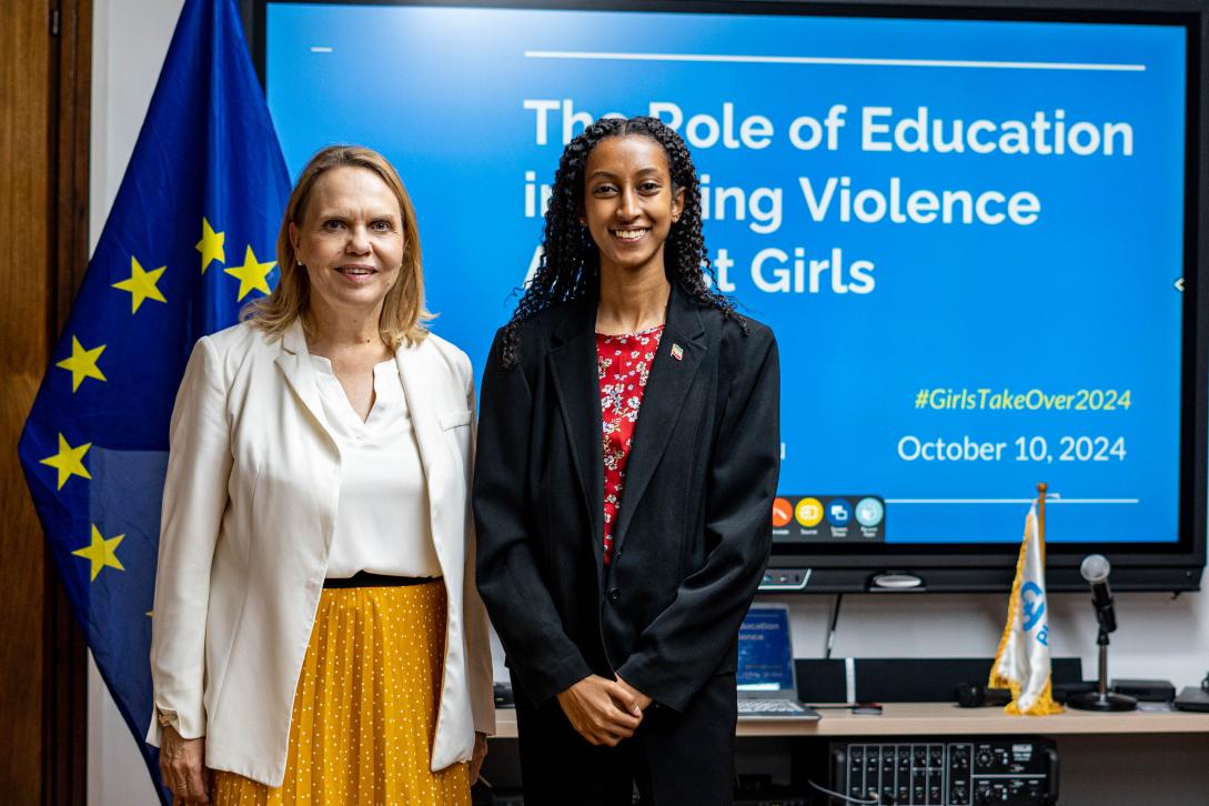 Nuhamin and Ambassador Sofie