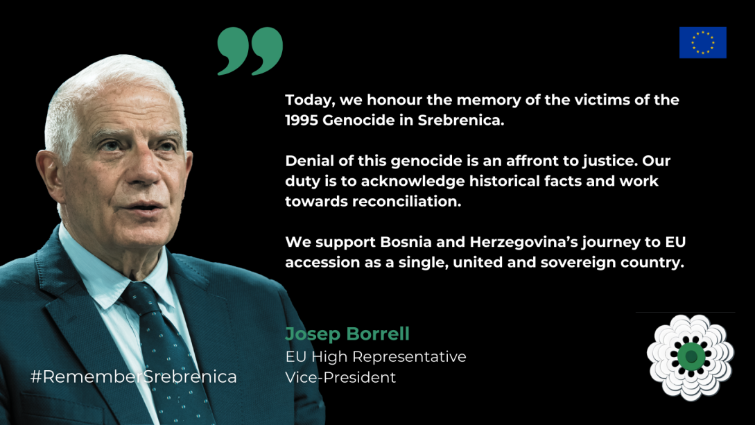 Borrell on Srebrenica
