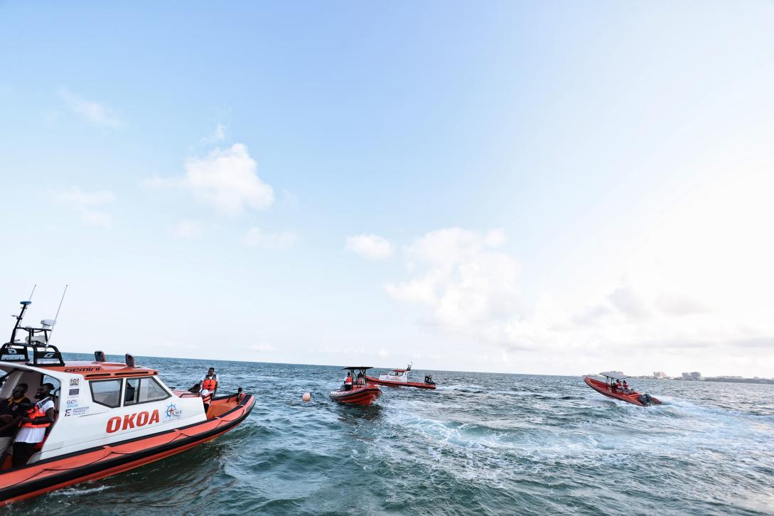 Search and rescue boats delivered by the Go Blue programme