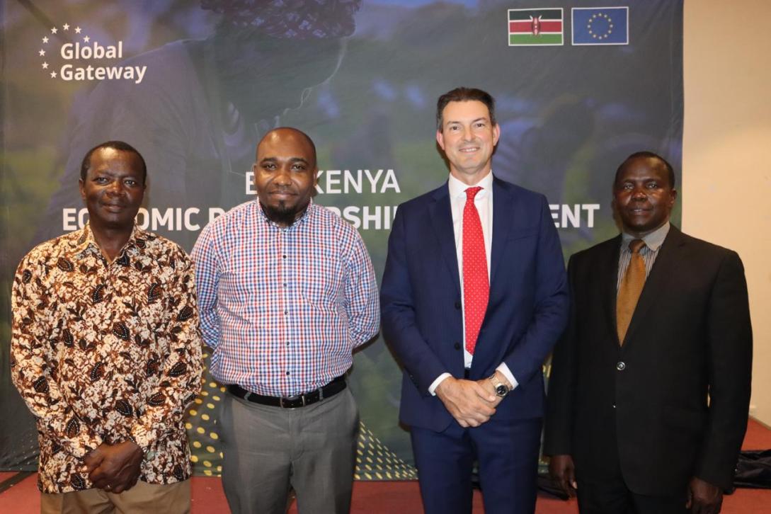 Michael Mandu, Enock Nyache, Fillippo Amato and Joseah Rotich