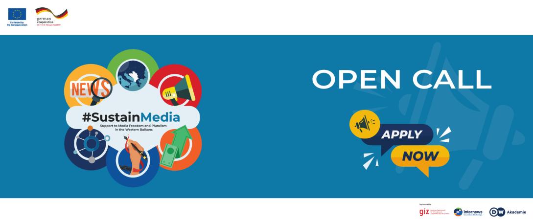 Visual for open CALL FOR APPLICATIONS ON MEDIA BUSINESS IDEAS
