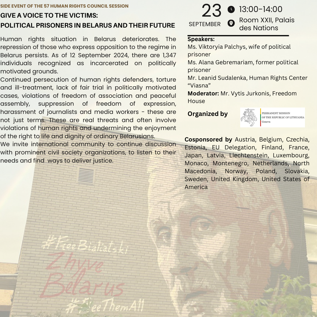 Flyer HRC57 side event on Belarus