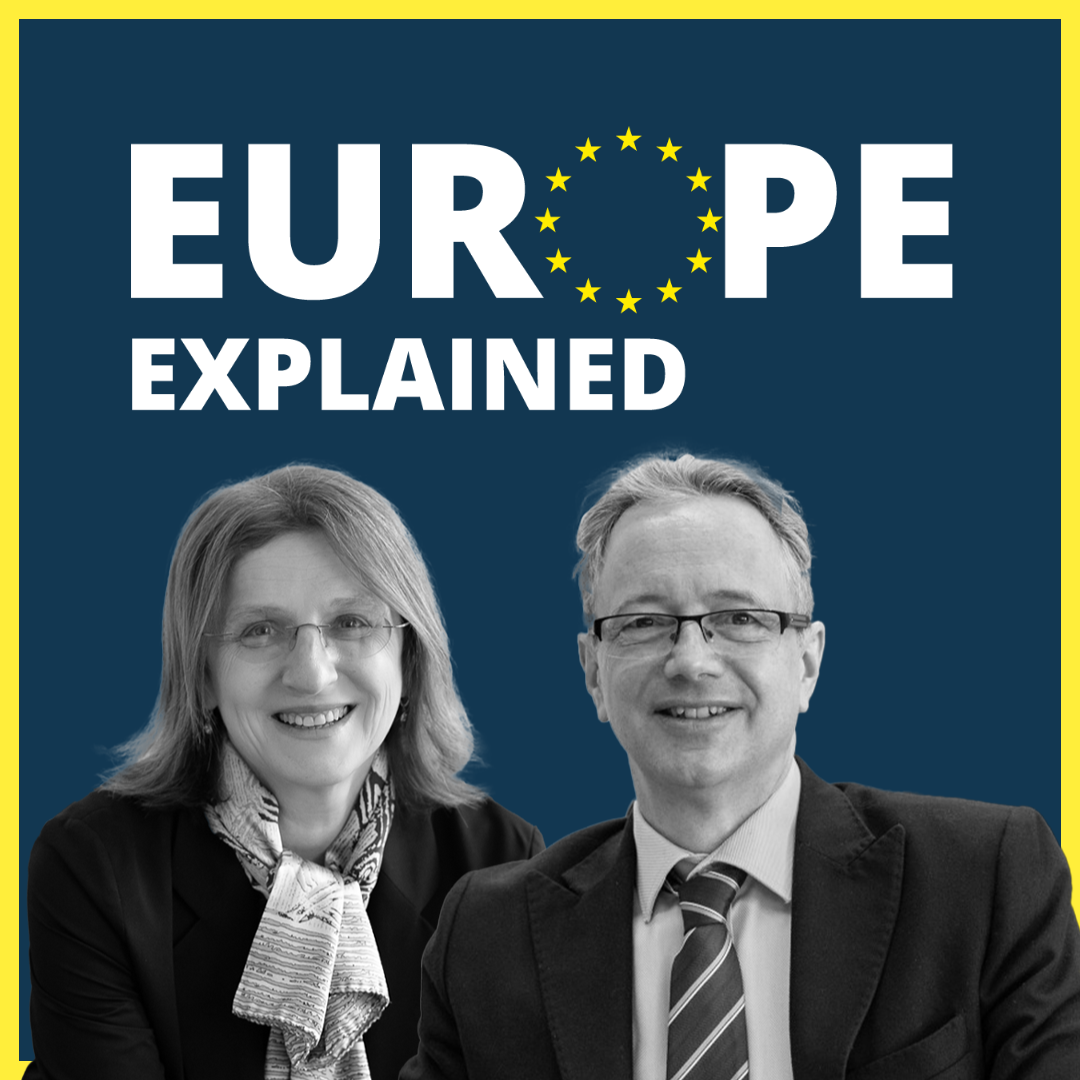 Ambassador Kos and Director Neukircher on podcast cover