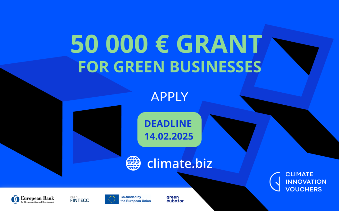 EBRD and EU Offer €50,000 Grants for Ukrainian Companies to Support Climate Innovation Development.