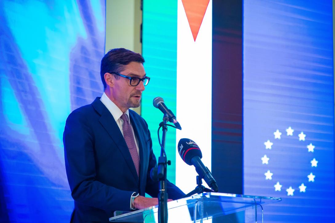 EU Representative Alexandre Stutzmann at Europe Day in Palestine
