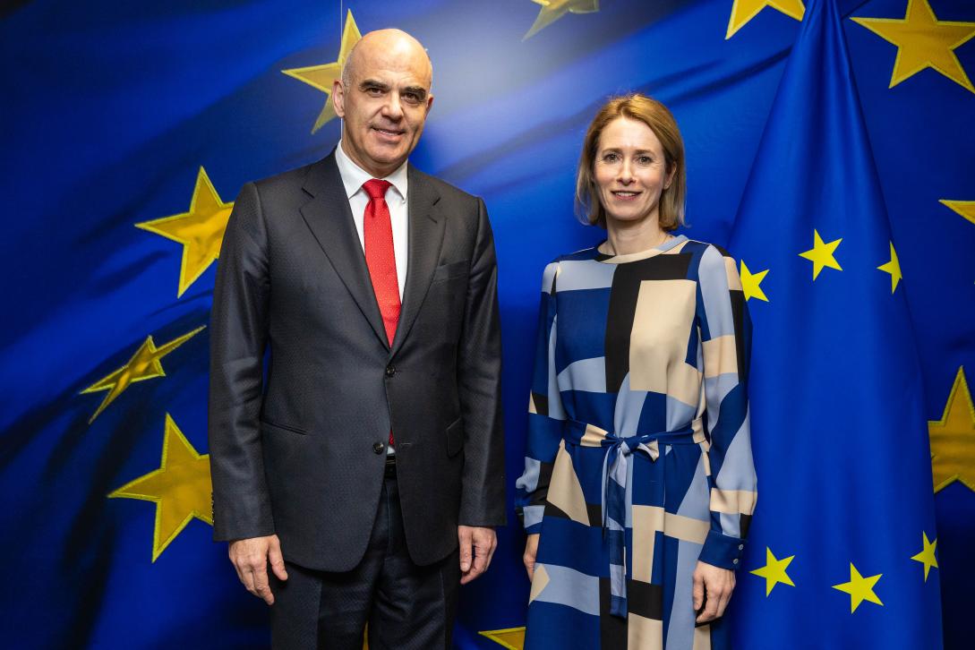 Picture of Kaja Kallas and Alain Berset