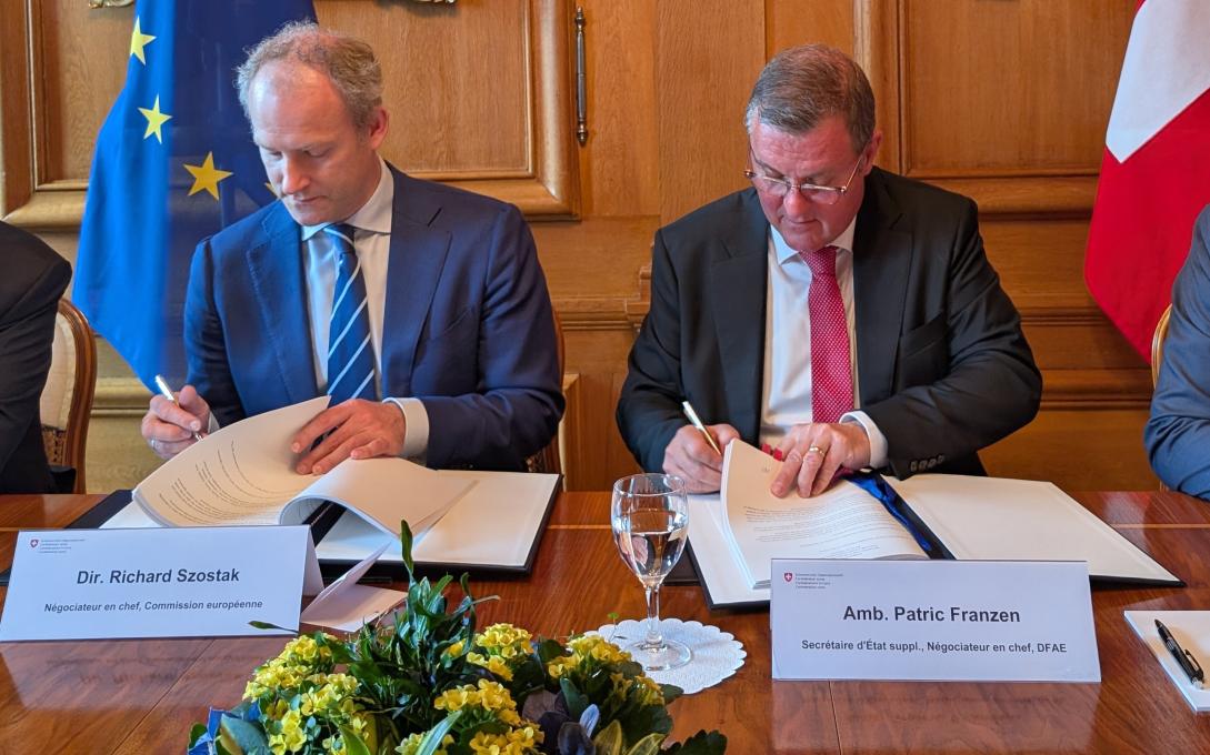 Initialling ceremony Switzerland EU