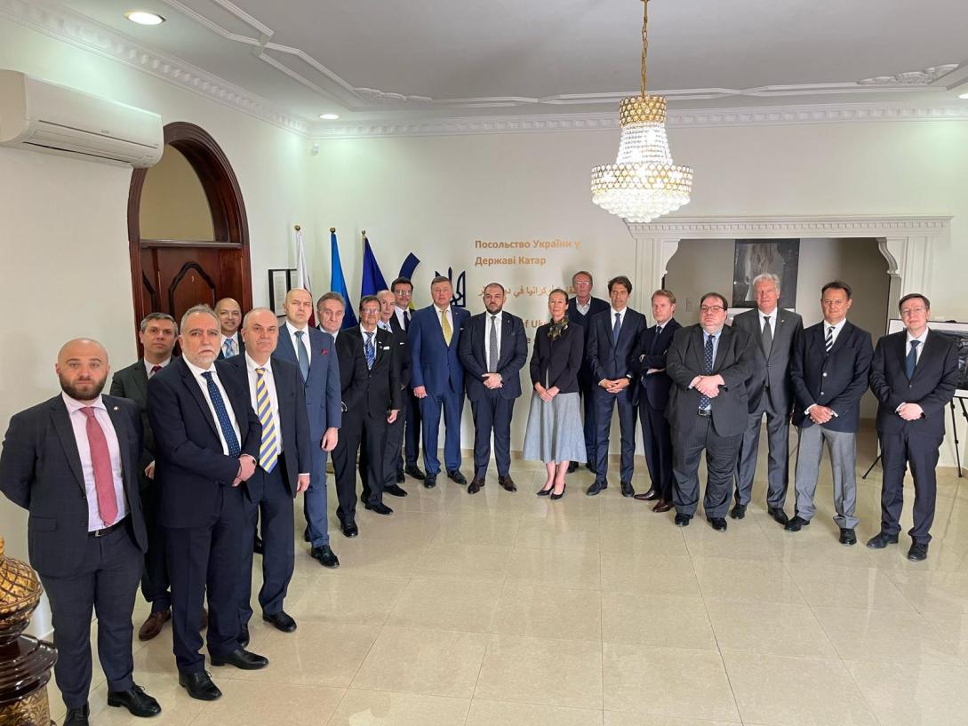 In solidarity with the Ukrainian people