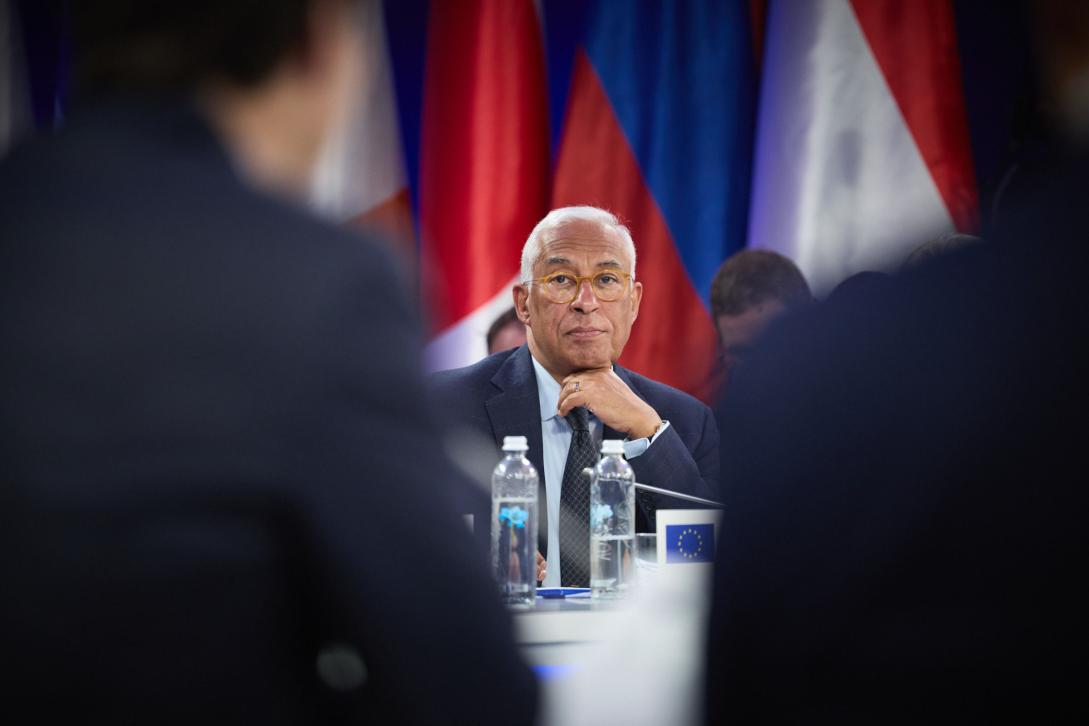 President of the European Council Antonio Costa at the International Summit "Support Ukraine"