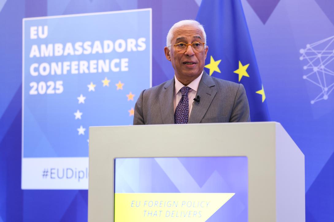 President of the European Council at a 2025 Ambassadors Conference