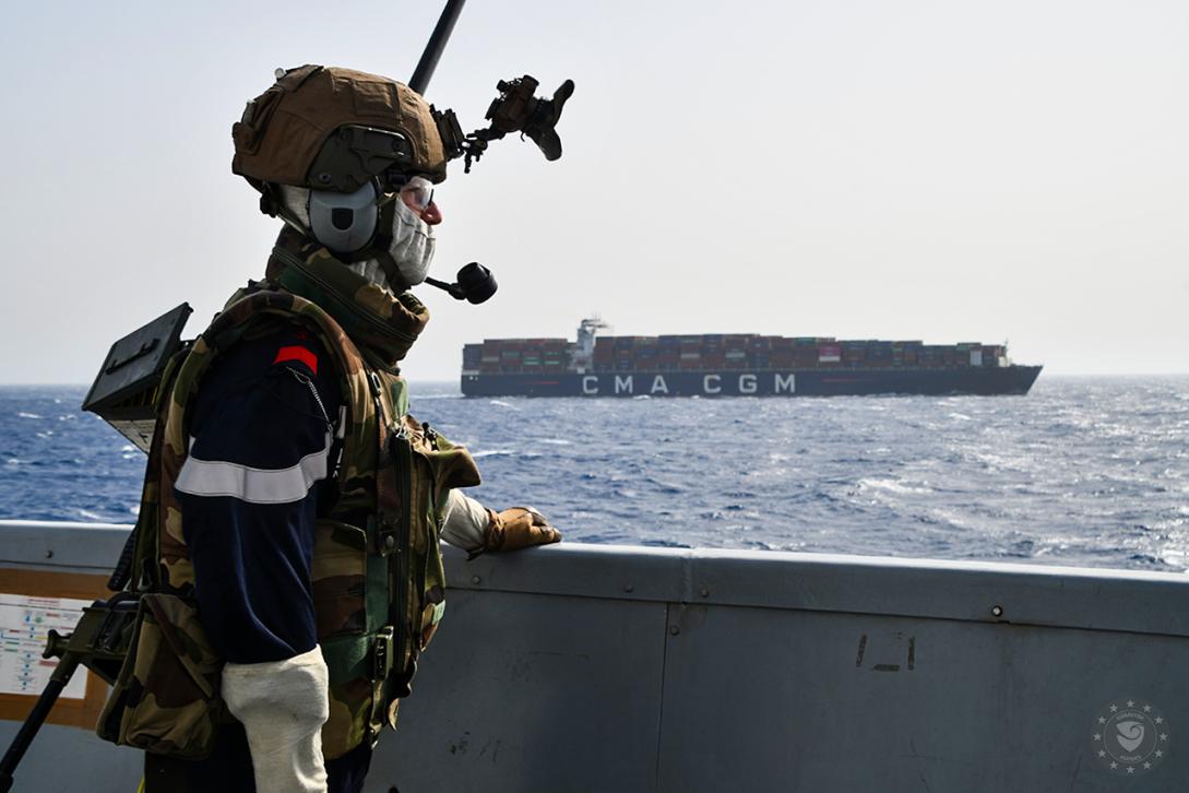 EUNAVFOR ASPIDES: French Frigate Successful Close Protection