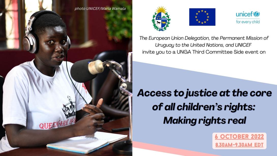 6 October 2022, New York - Event on Access to justice at the core of all childrens rights