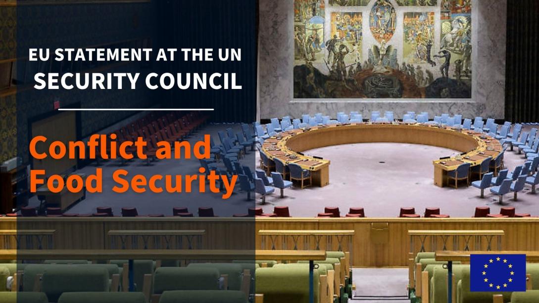 EU Statement UN Security Council Conflict and Food Security