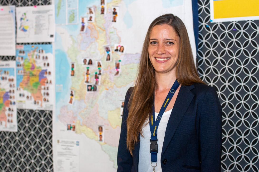 coordinadora de observadores en Colombia