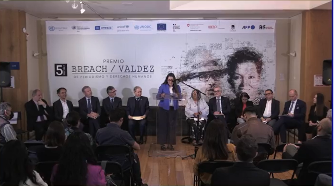 Conferencia de prensa sobre la 5ta Edición del Premio Breach / Valdez de Periodismo y Derechos Humanos