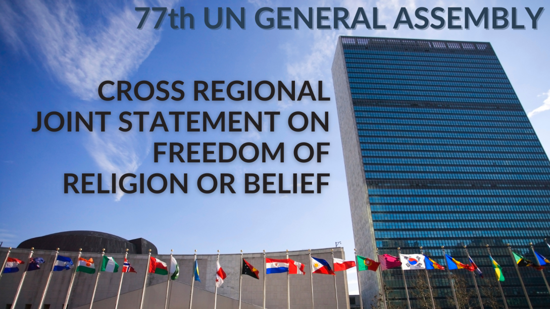 19 October 2022, Cross Regional Joint Statement on Freedom of Religion or Belief