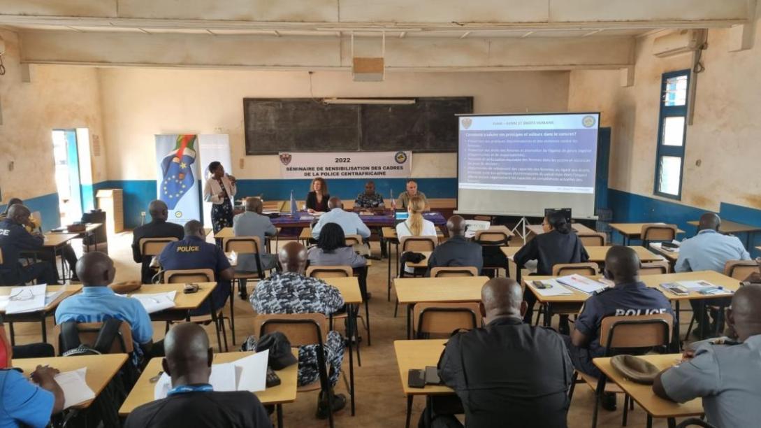 Well-trained cadres are a key for the modernization of the security sector in the Central African Republic