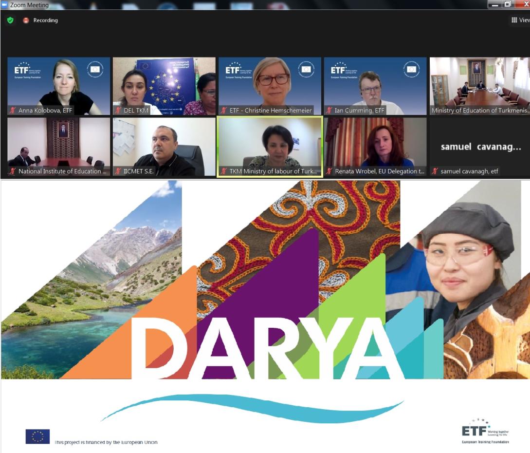 First online consultations of ETF and Government of Turkmenistan on DARYA