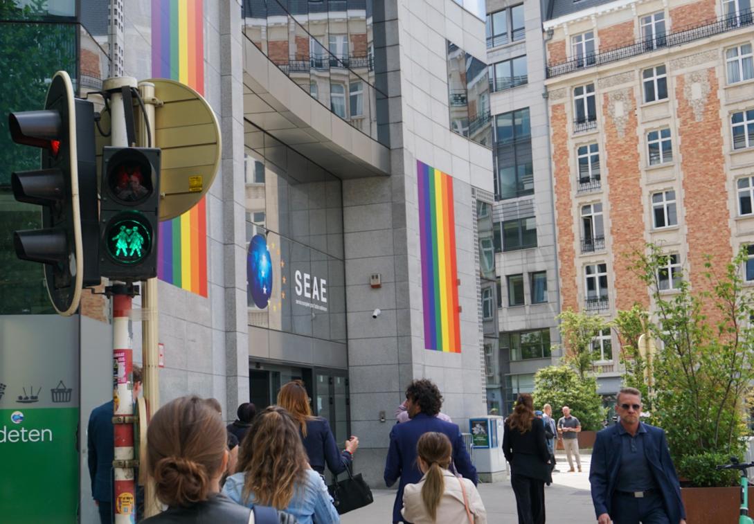 EEAS building - IDAHOBIT