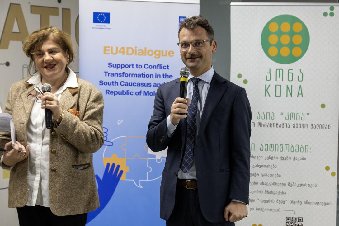 Catalin Gherman speaking at event