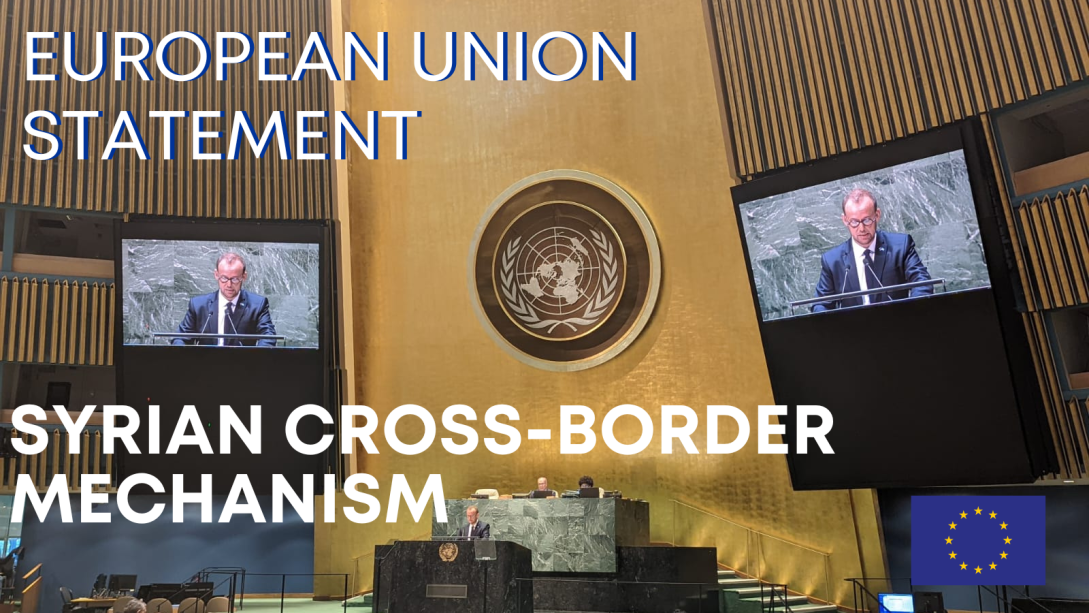 EU Statement - UN General Assembly: Syrian cross-border mechanism