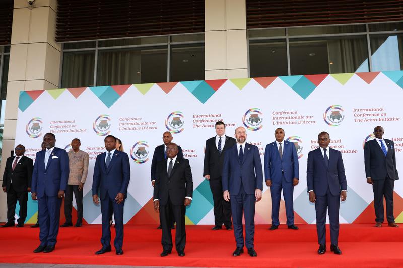 Heads of State and high-level representatives at the Accra Initiative Conference.