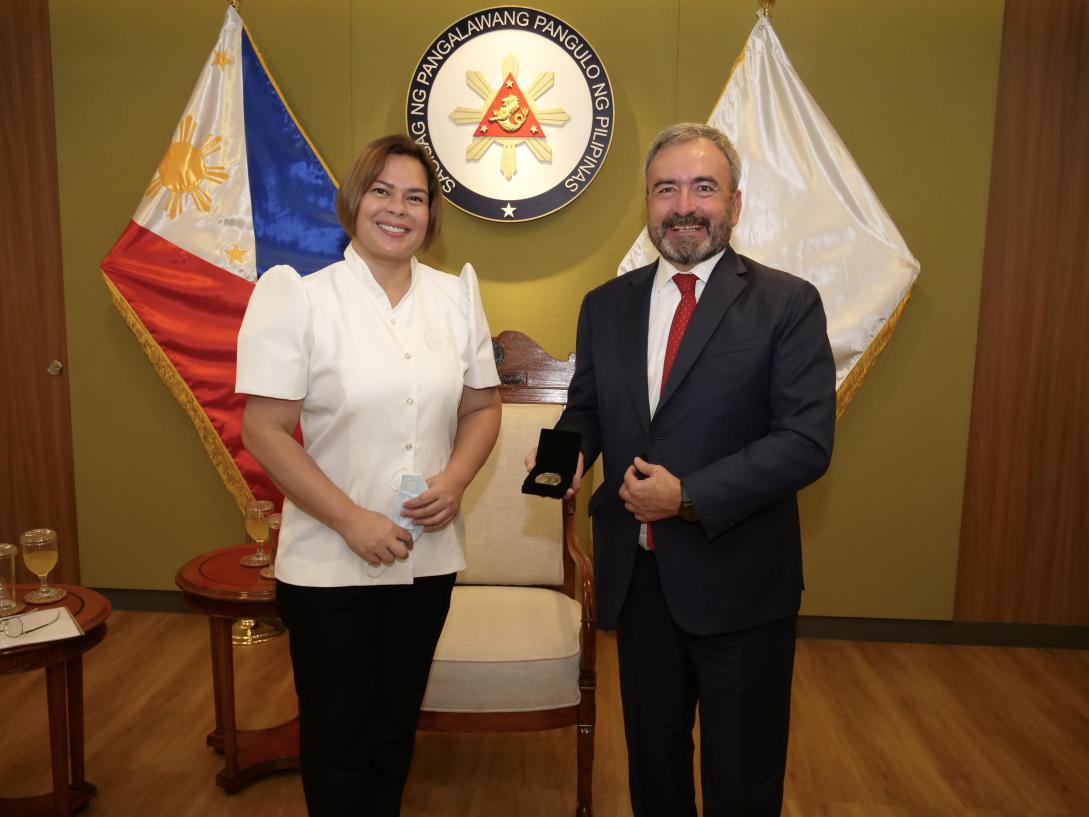 Ambassador Luc Veron and Vice President Sara Duterte