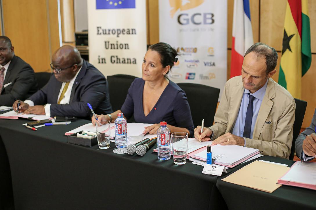 Signing of agreements between Agence Française De Développement (AFD) and GCB Bank Plc