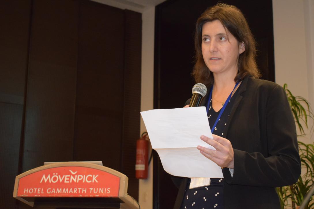 Linda Newport from EUBAM Libya at the Regional Conference.