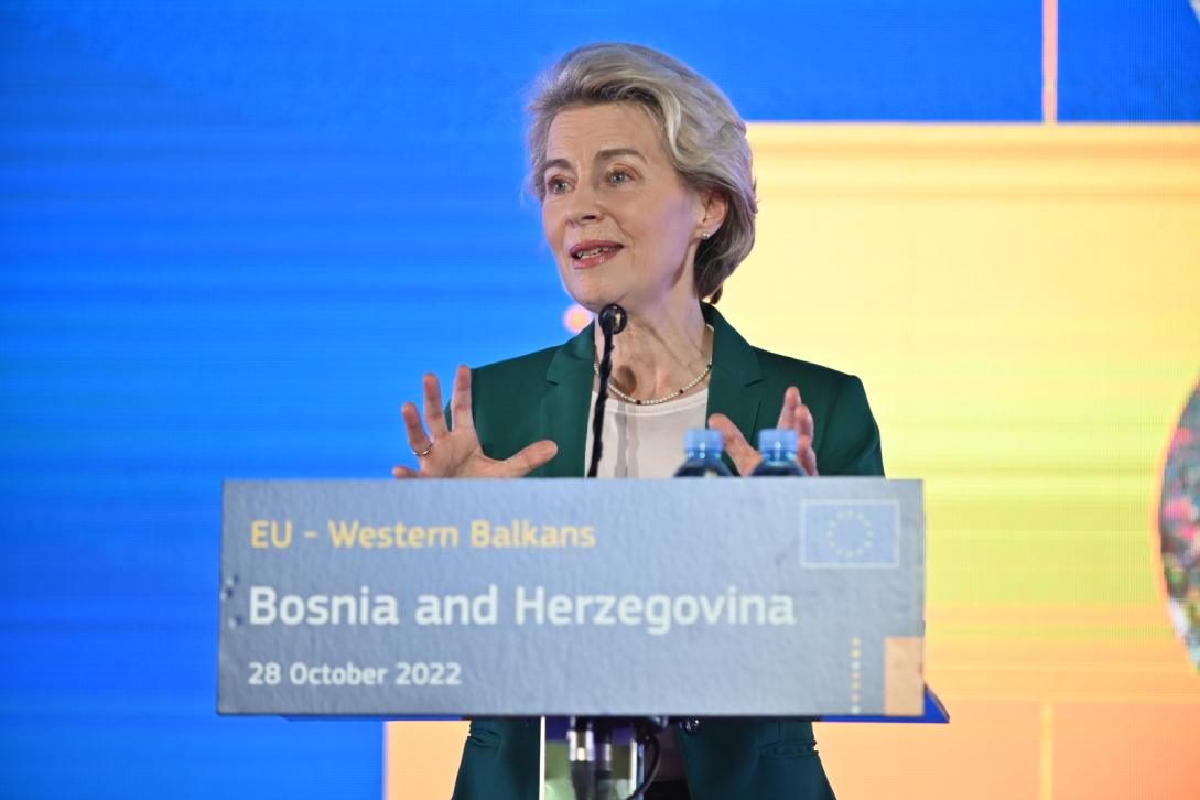 Speech by the President of the European Commission Ursula von der Leyen during her visit to BiH