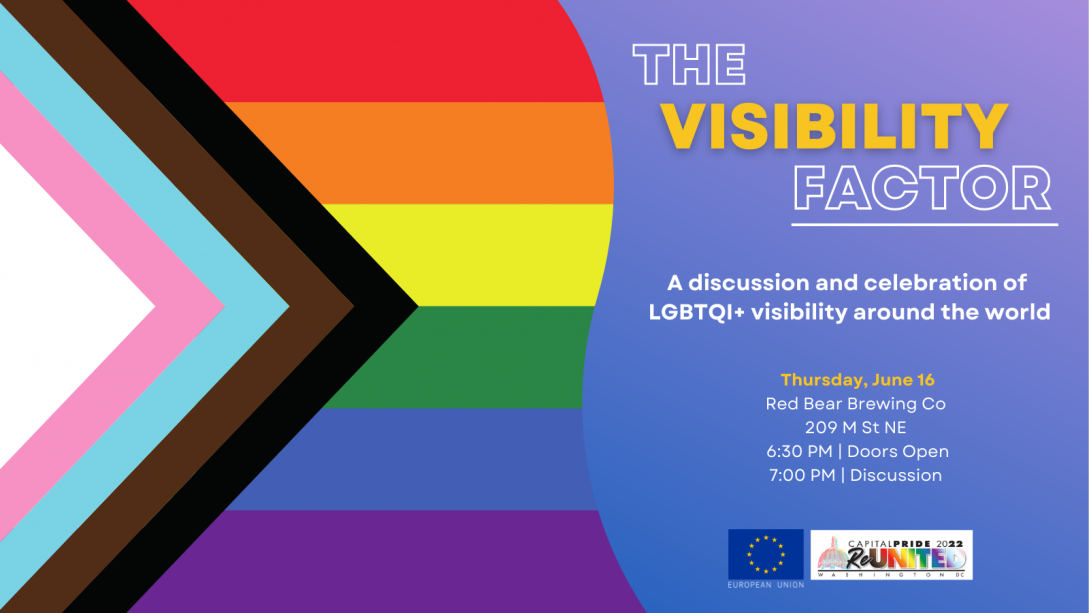 Graphic advertising the Pride Month panel.