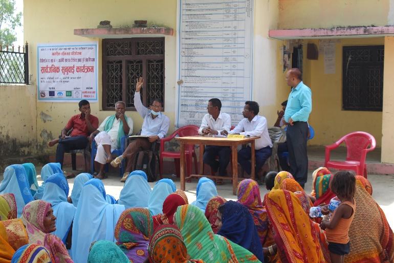 Public hearing program of health post at Baudhimai Municipality of Rautahat