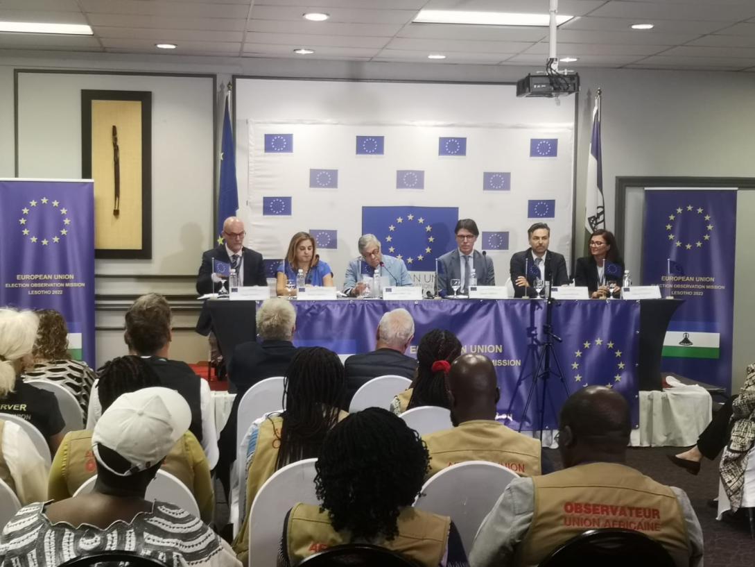 EU EOM press conference in Maseru 9 October 2022
